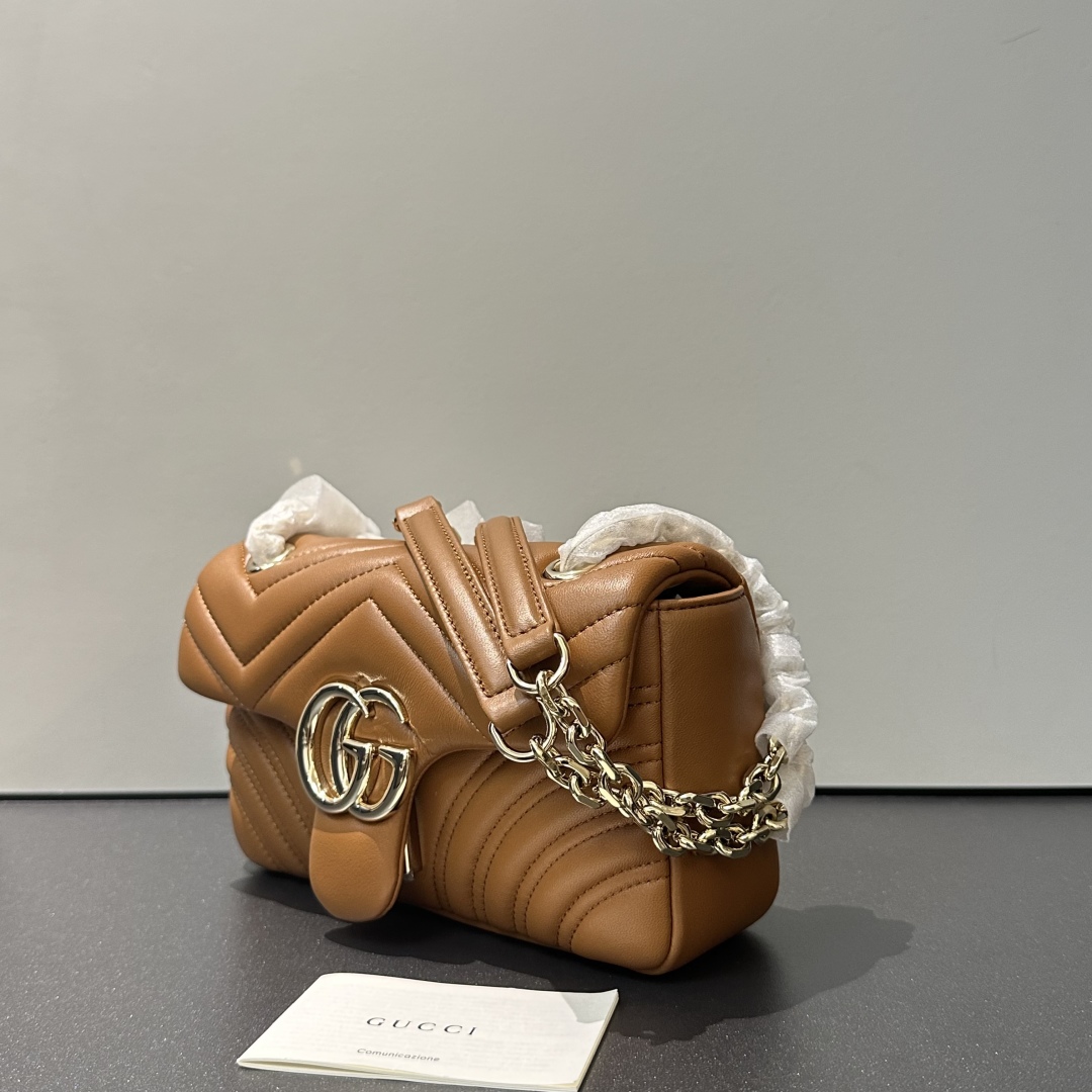 Gucci Marmont Caramel Leather Shoulder Bag, W22xH12.5xD6cm, Model 837280 3 cmp i1749909058202 6311 0 2