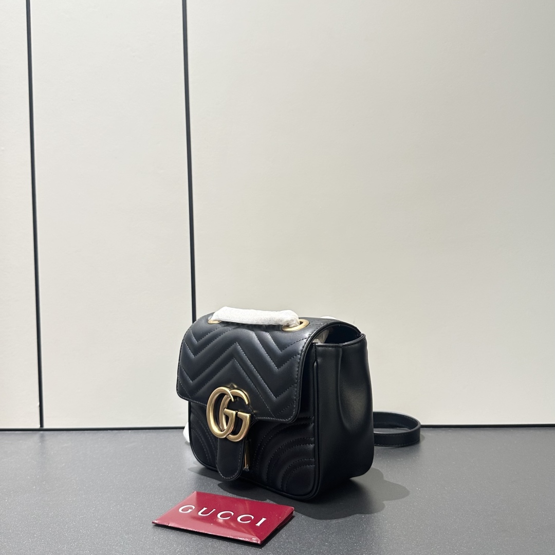 Gucci GG Marmont Mini Shoulder Bag - Black Leather, Gold Hardware 4 cmp i1757475948989 7788 0 2