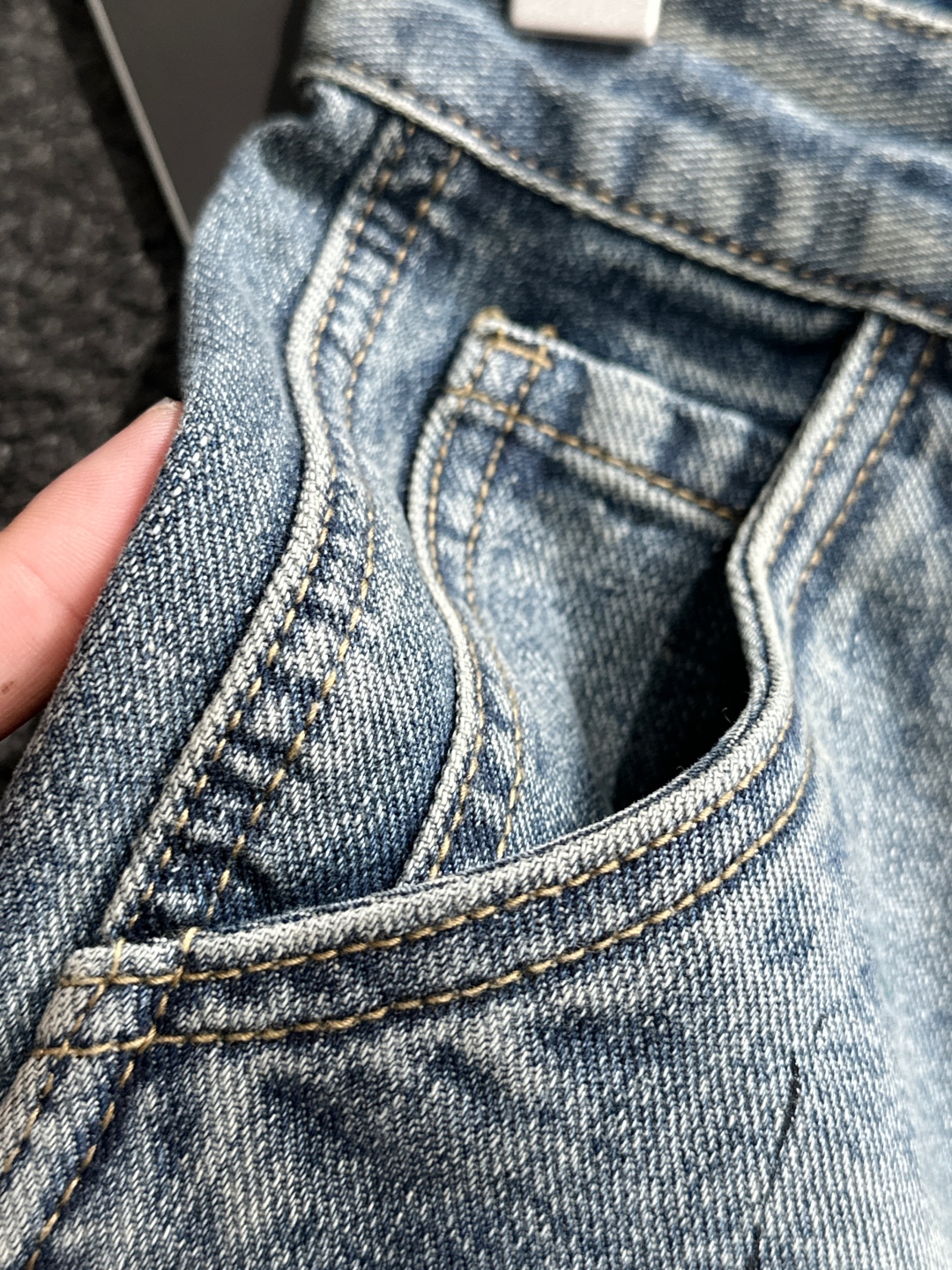 Original Single-Explosive Jeans: Super Customized Heavy Engineering for Summer Style, Sizes 29-38 - 图片 7