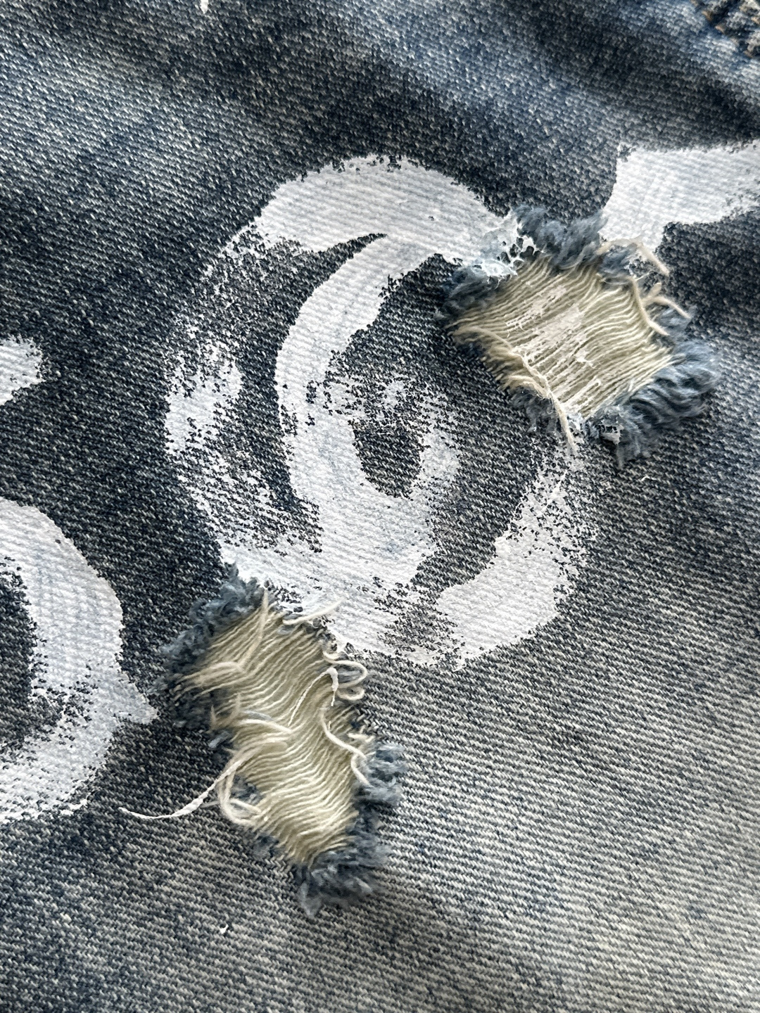 P576 MM6 2025S Super Customized Original Hardware Jeans: Heavy Engineering, Sweet Style! - 图片 6