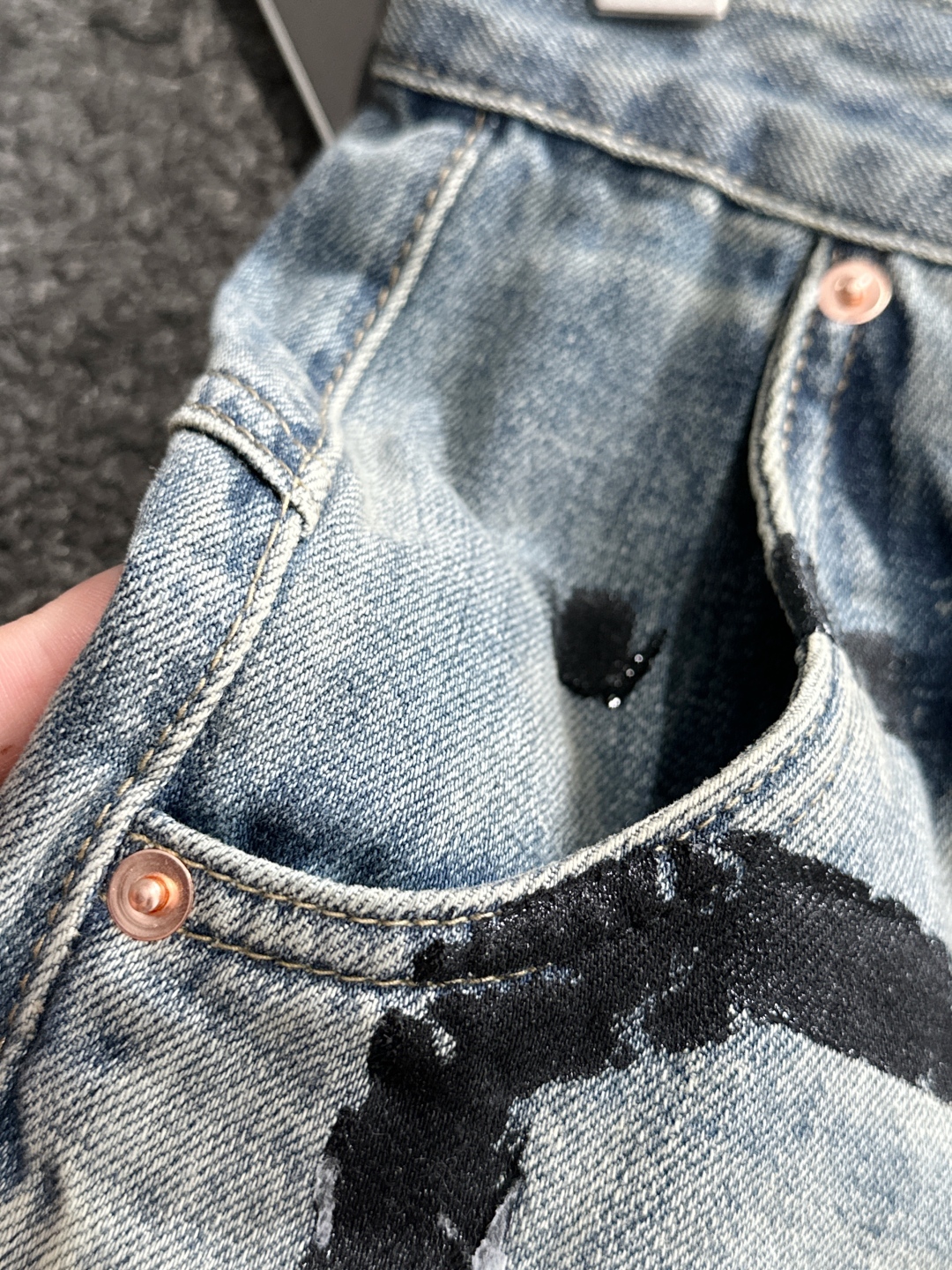 Super Customized Original Single-Explosive Jeans with Heavy Engineering Hardware, Summer Must-Have! Sizes 29-38. - 图片 5