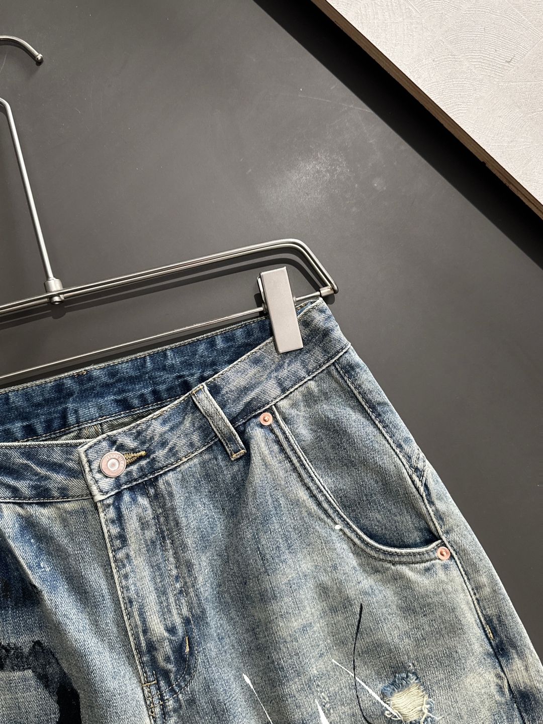 Super Customized Original Single-Explosive Jeans with Heavy Engineering Hardware, Summer Must-Have! Sizes 29-38. - 图片 4