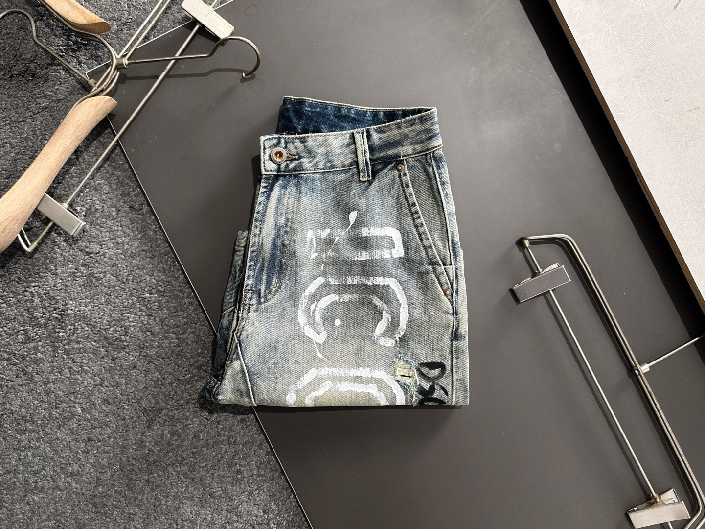 “Original Super-Heavy Engineering Jeans with Customized Hardware, Ideal for Summer (Sizes 29-38)” - 图片 2