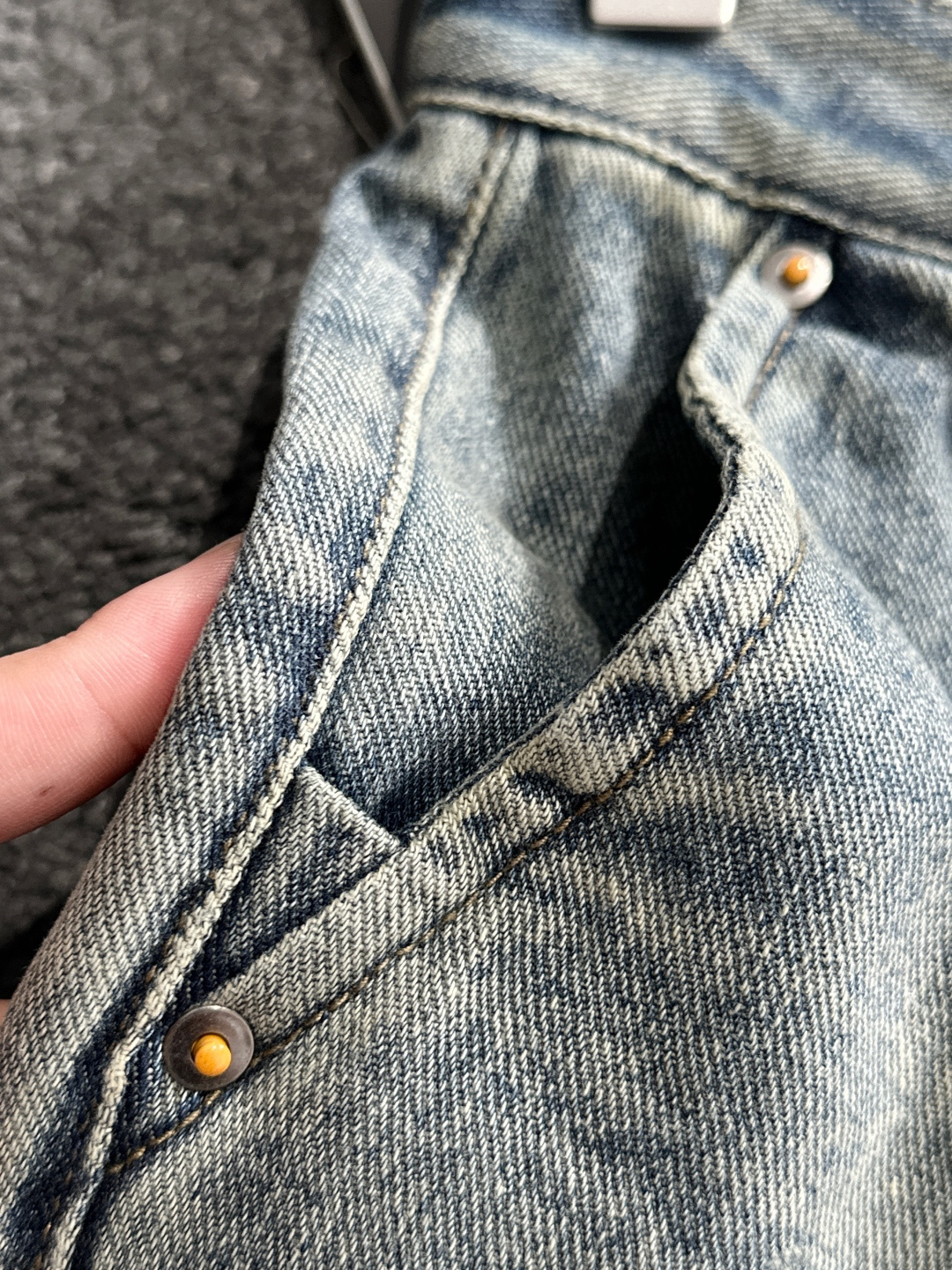 “Original Super-Heavy Engineering Jeans with Customized Hardware, Ideal for Summer (Sizes 29-38)” - 图片 5