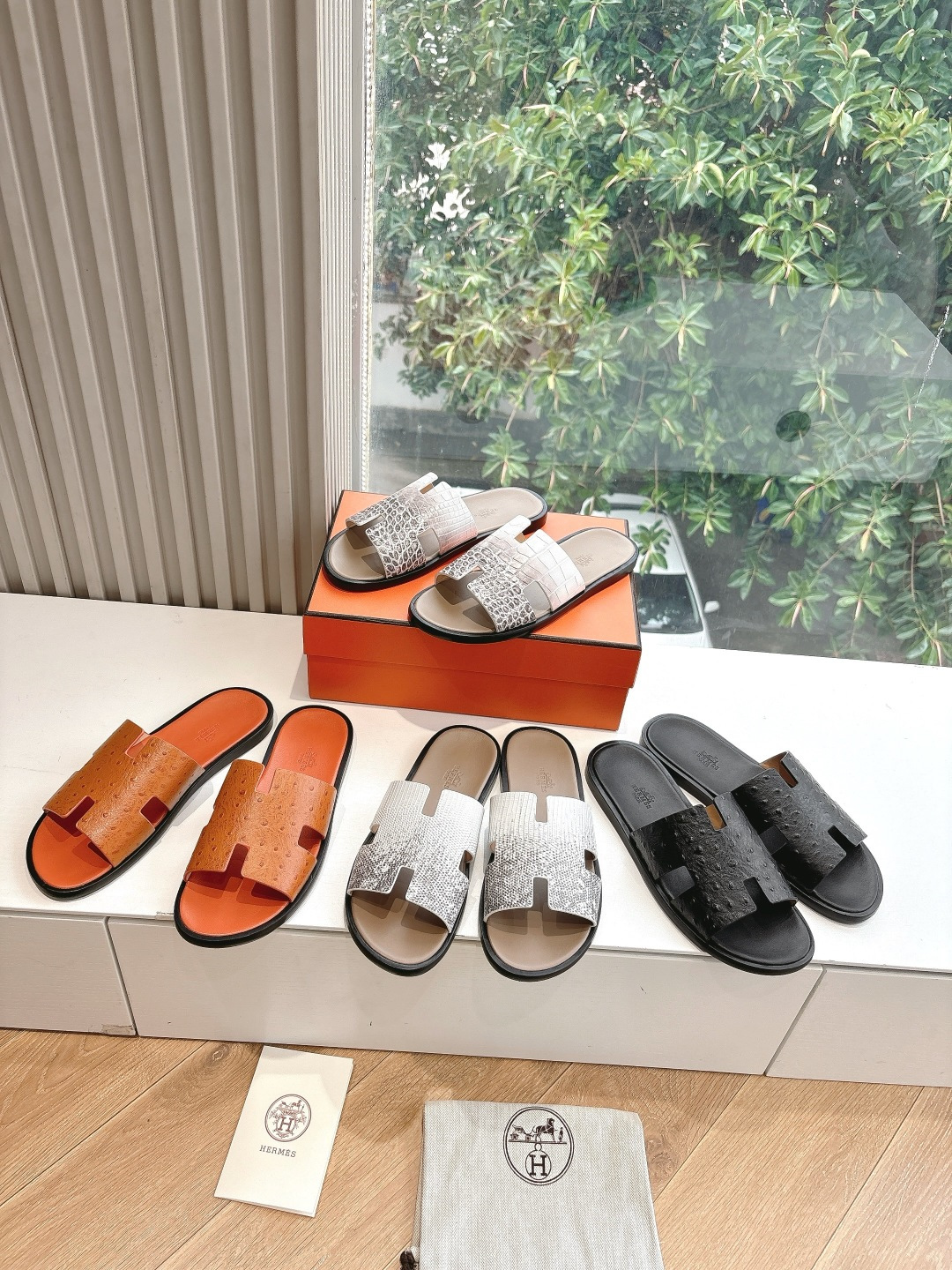 🌾G052所见即所得顶版2026春夏新款HERMES爱马仕专柜新款最近火到不行的情侣款H二舅鞋猪鼻子凉鞋