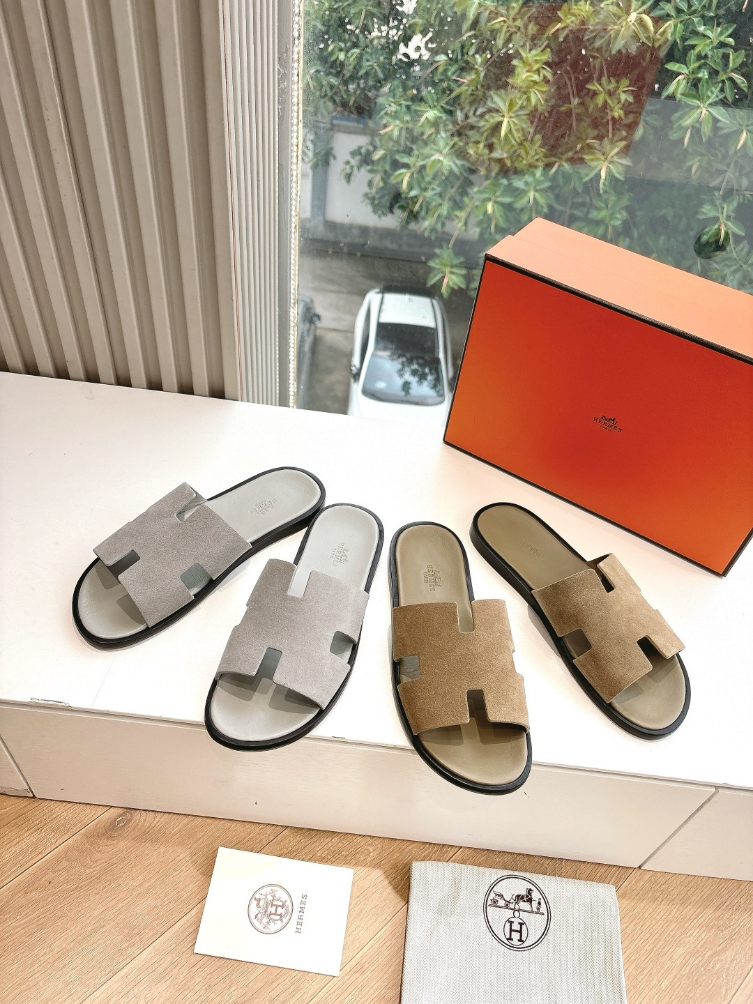 🌾G052所见即所得顶版2026春夏新款HERMES爱马仕专柜新款最近火到不行的情侣款H二舅鞋猪鼻子凉鞋