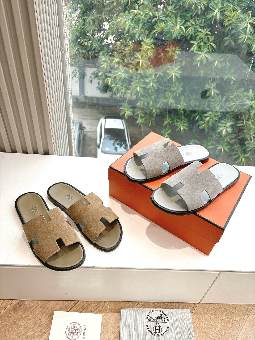 🌾G052所见即所得顶版2026春夏新款HERMES爱马仕专柜新款最近火到不行的情侣款H二舅鞋猪鼻子凉鞋
