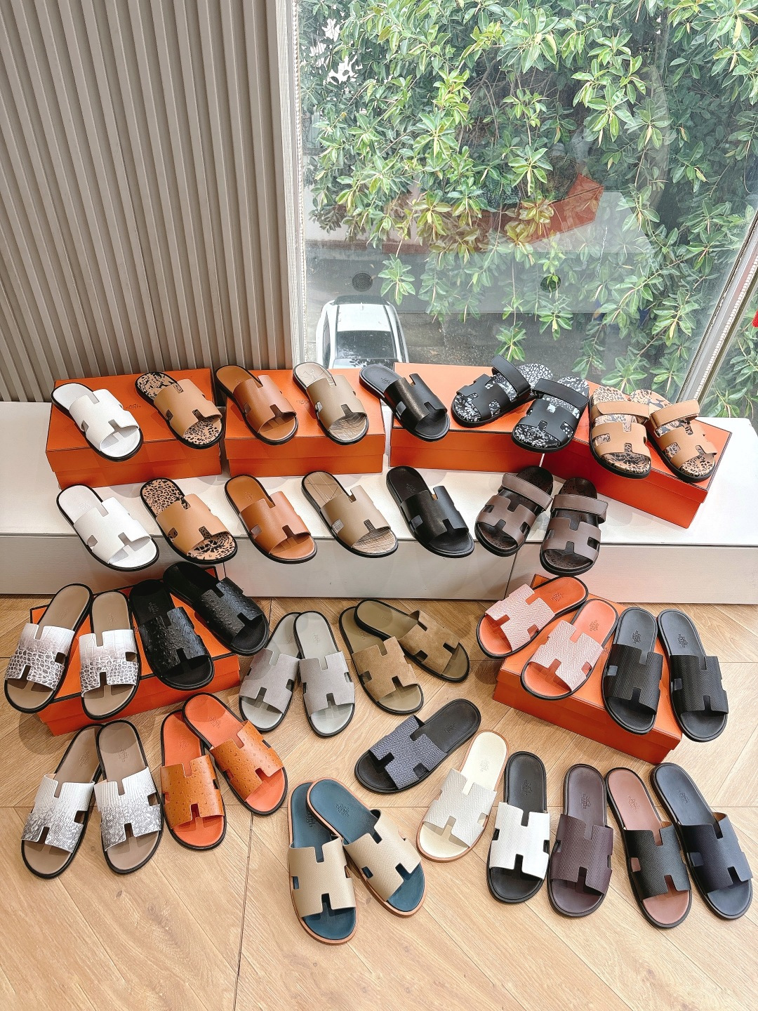 🌾G052所见即所得顶版2026春夏新款HERMES爱马仕专柜新款最近火到不行的情侣款H二舅鞋猪鼻子凉鞋