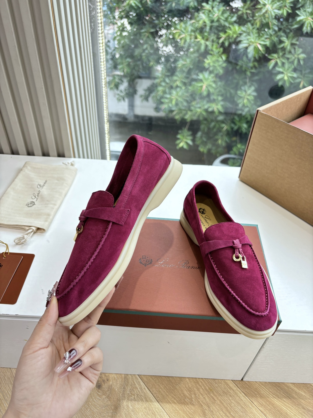🌾G219专柜原单品质所见即所得Loro Pian*经典爆款出品lp顶级版本 英伦流苏平底乐福鞋原来这就