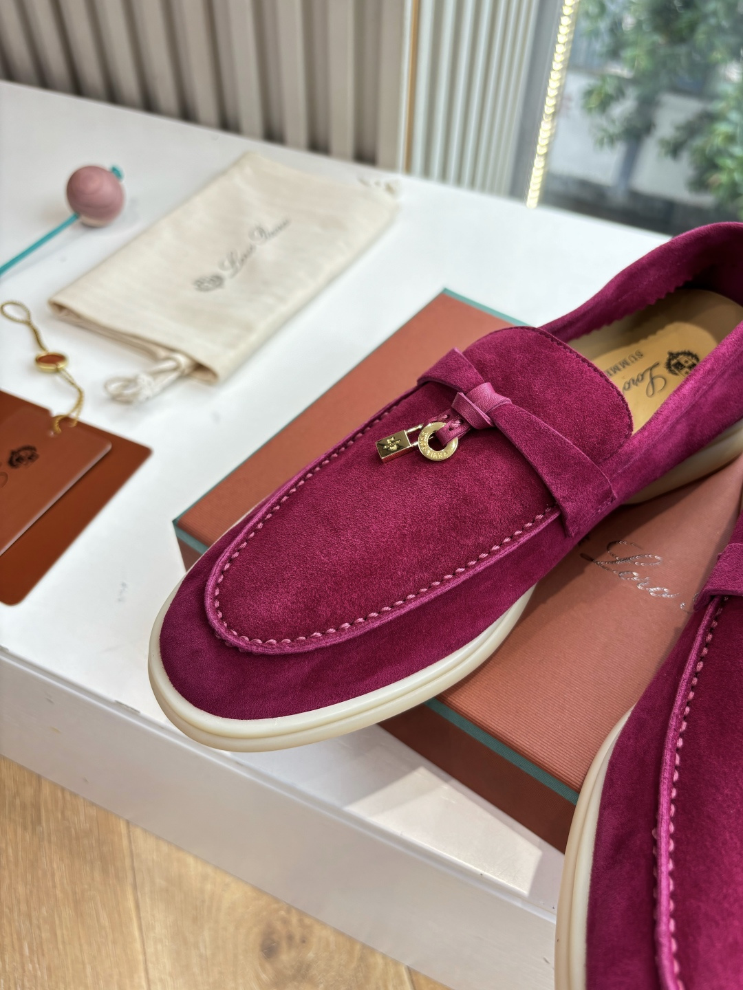 🌾G219专柜原单品质所见即所得Loro Pian*经典爆款出品lp顶级版本 英伦流苏平底乐福鞋原来这就