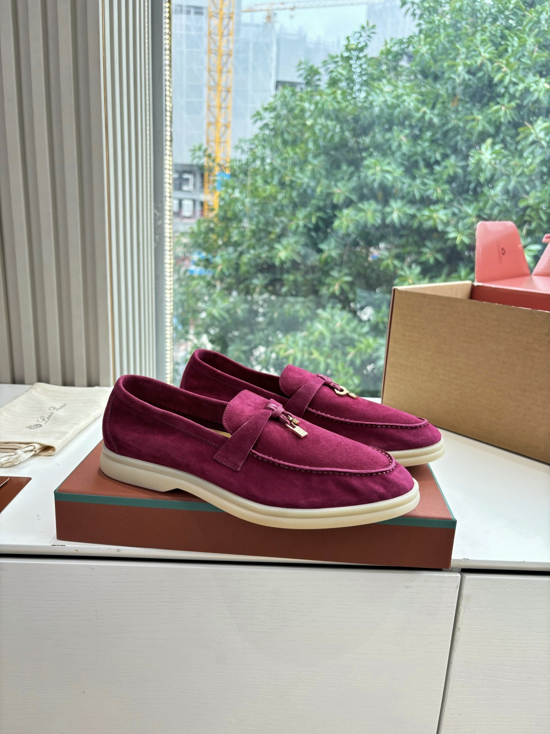 🌾G219专柜原单品质所见即所得Loro Pian*经典爆款出品lp顶级版本 英伦流苏平底乐福鞋原来这就