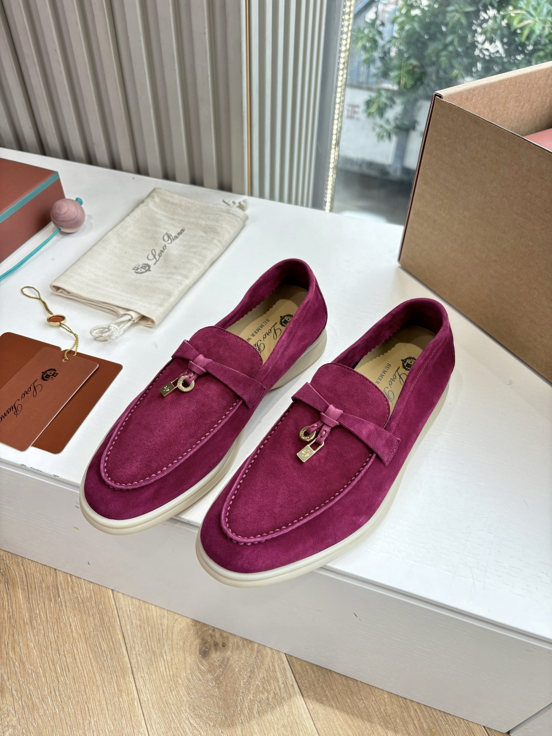 🌾G219专柜原单品质所见即所得Loro Pian*经典爆款出品lp顶级版本 英伦流苏平底乐福鞋原来这就