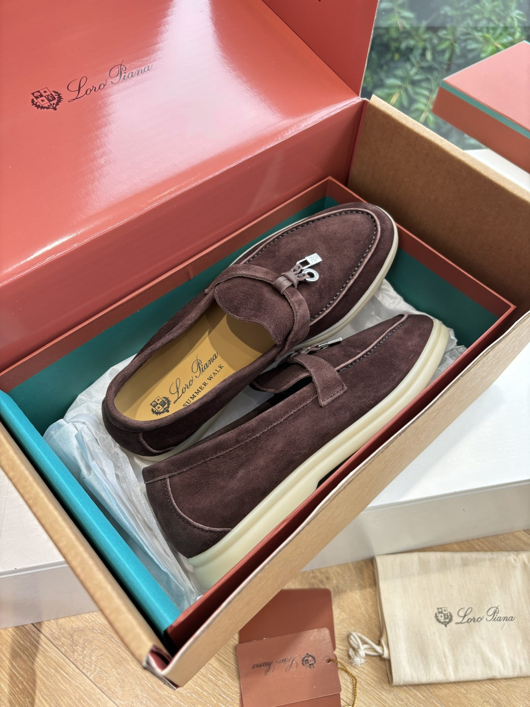 🌾G219专柜原单品质所见即所得Loro Pian*经典爆款出品lp顶级版本 英伦流苏平底乐福鞋原来这就