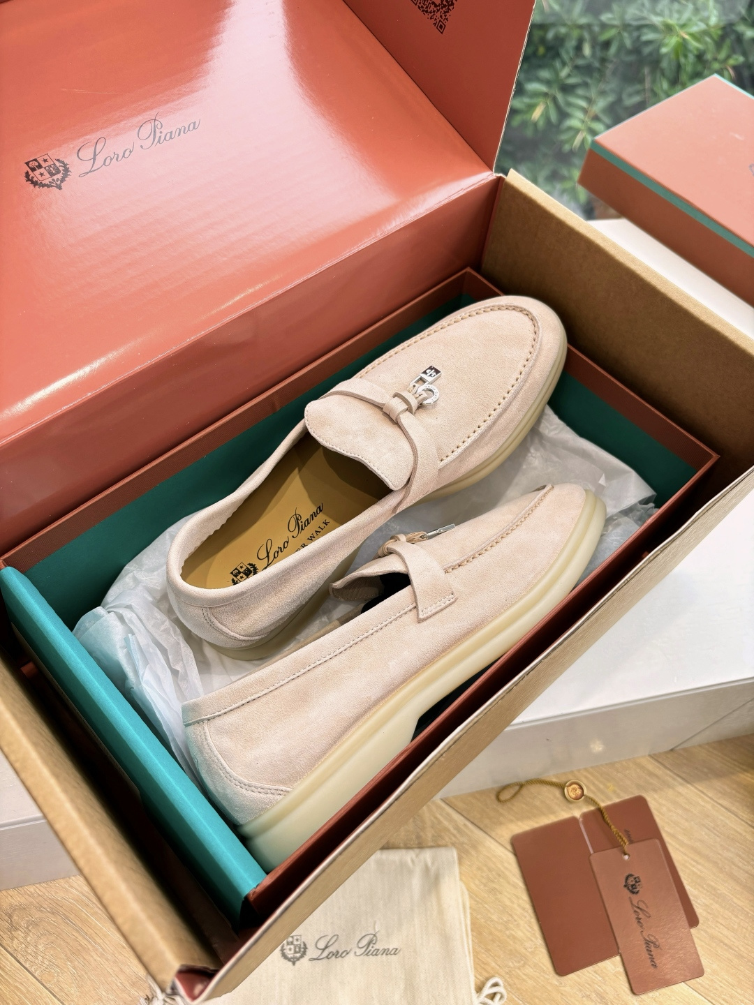 🌾G219专柜原单品质所见即所得Loro Pian*经典爆款出品lp顶级版本 英伦流苏平底乐福鞋原来这就