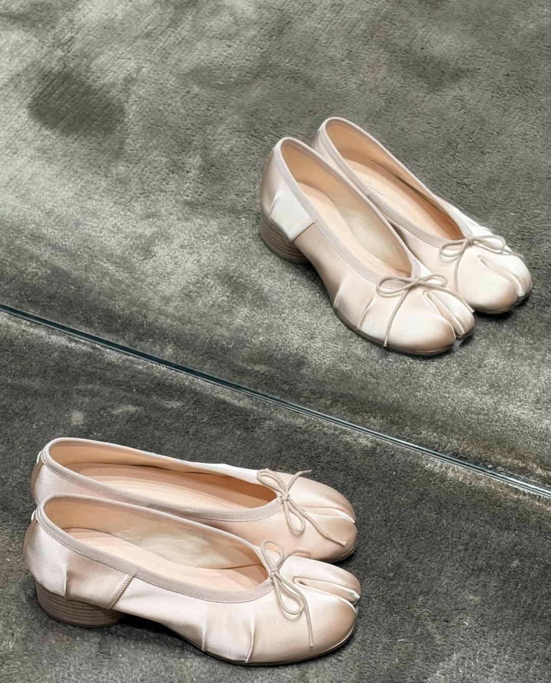 🌾G012代购级别2026 5Maison Margie马吉拉•分趾粗跟平底复古玛丽珍娃娃头苹果头芭蕾舞