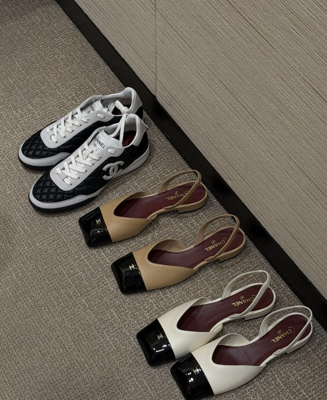 🌾G06😀顶级品质CHANE*｜小香2026走秀款双C锁扣单鞋凉鞋大方头高跟鞋当巴黎大皇宫的秀场灯光聚焦