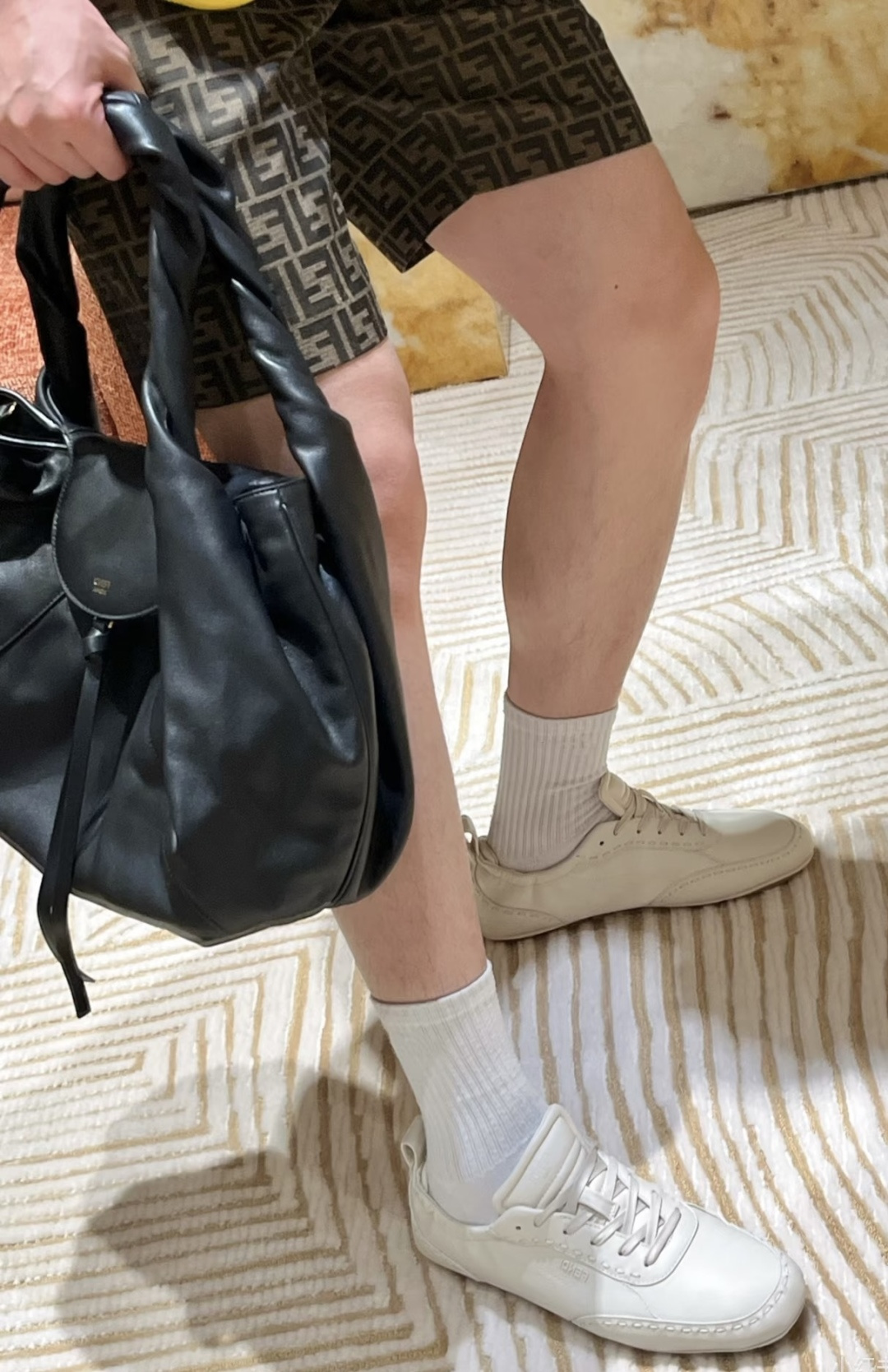 🌾G036Fendi芬迪 最新Fit系列 系带 松紧 芭蕾舞鞋 休闲鞋‼️ FENDI Fit系带低帮鞋