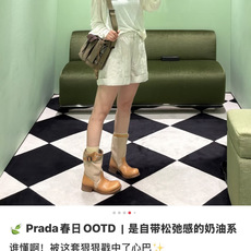 🌾代购级别G741所见即所得Prad*普拉达秋冬爆款经典款切尔西皱皱靴骑士靴系列—这款上脚超好看.而且可 🌾代购级别G741所见即所得Prad*普拉达秋冬爆款经典款切尔西皱皱靴骑士靴系列—这款上脚超好看.而且可