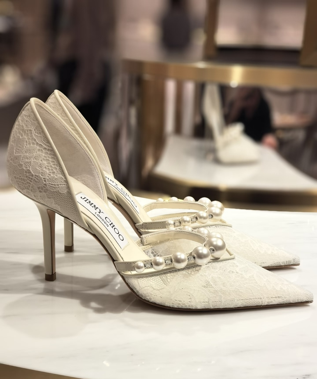 🌾G987Jimmy Choo｜吉米周珍珠尖头高跟凉鞋我们家JC一如既往品质优越 低调不失华丽 性感又不