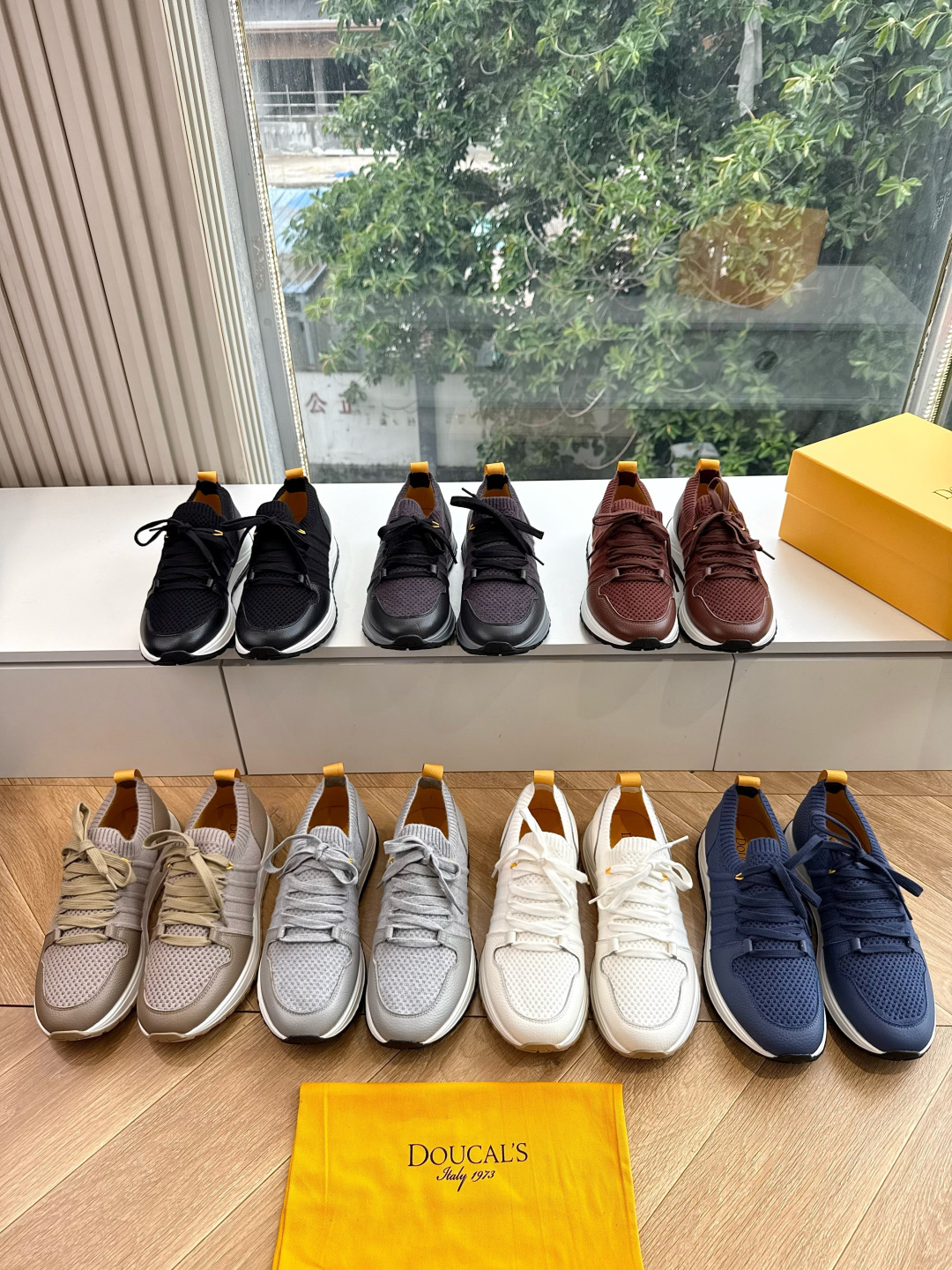 G909专柜品质Doucal'S男士针织系带运动男款运动鞋传说中不配货也要买的鞋潮流 时尚 舒适 百搭虽