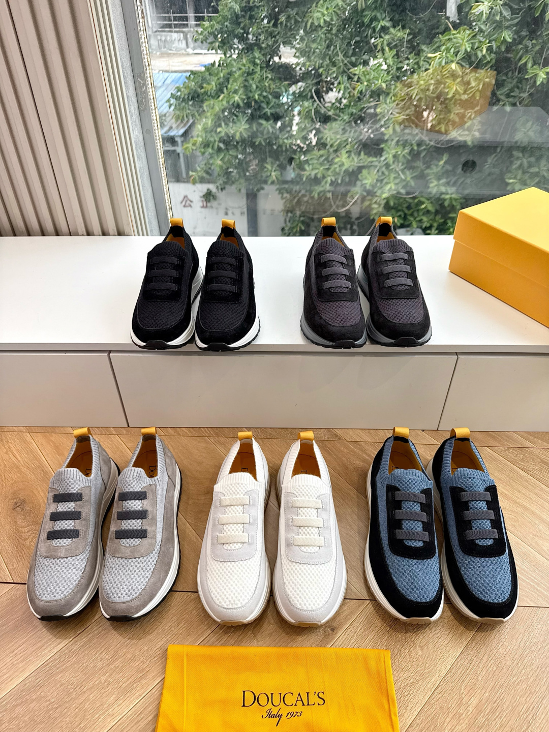 G909专柜品质Doucal'S男士针织系带运动男款运动鞋传说中不配货也要买的鞋潮流 时尚 舒适 百搭虽