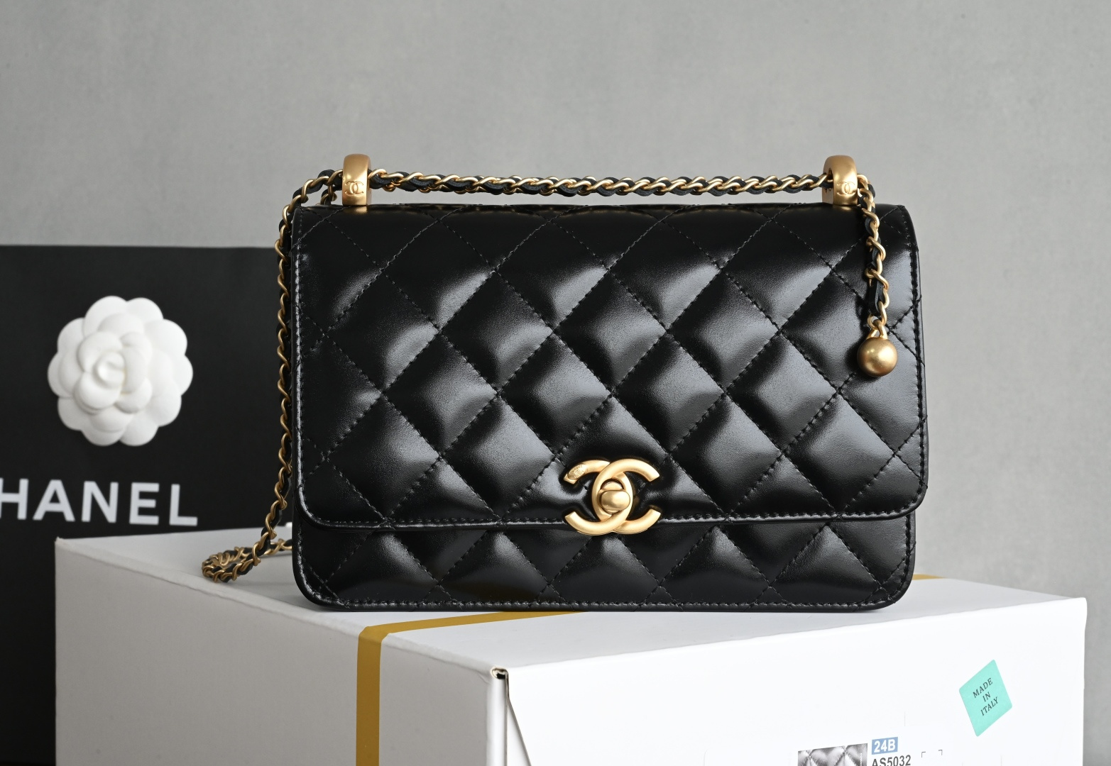 白金版▪️正品级 包装如新品到货🆕𝗖𝗵𝗮𝗻𝗲𝟭 𝟐𝟓𝐬全新版本小金球双珠链条𝐰𝐨𝐜 回归双小金珠链条设计