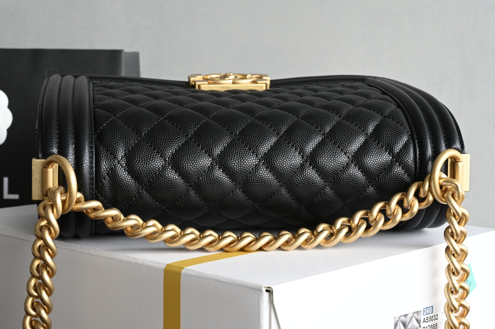 🌼白金版▪️正品级 包装如图全新𝙻𝚎𝚋𝚘𝚢 现货发售‼️菱格纹 小球纹 ❥中号 黑色 致敬经典款💌中性、