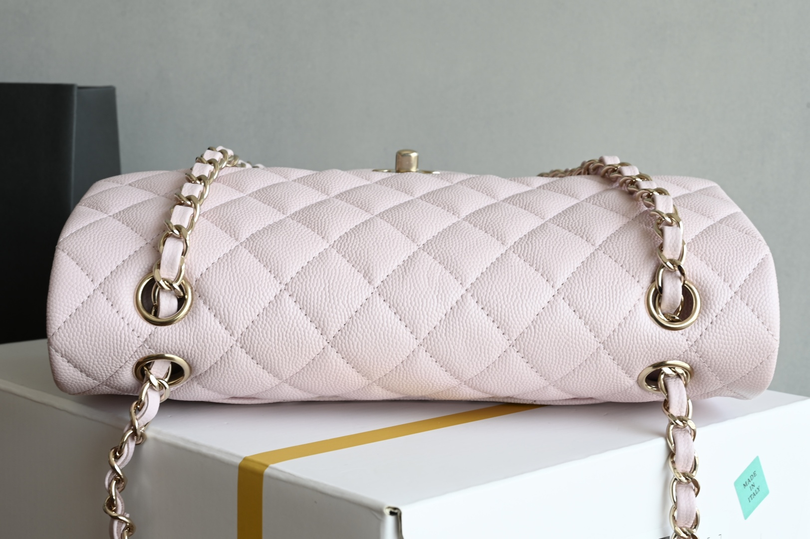 🌼白金版▪️正品级 包装如图𝐂𝐡𝐚𝐧𝐞𝐥 𝐂𝐅 升级版 手提粉全名Classic Fla0 尺寸： 15