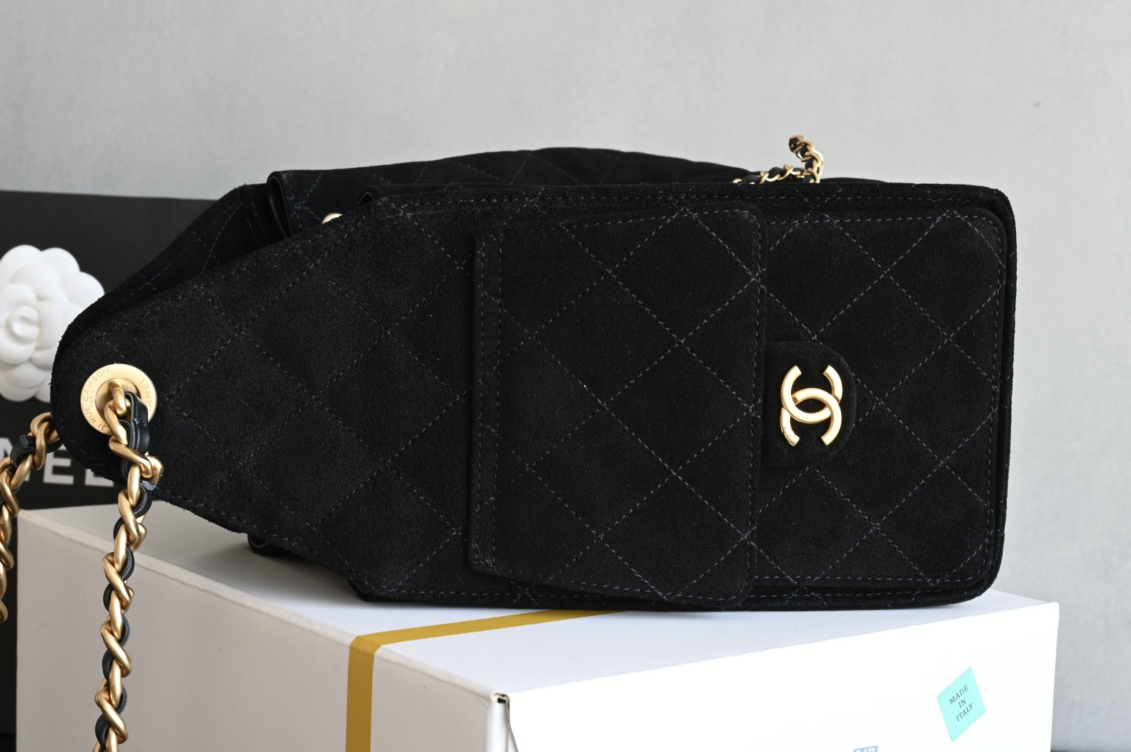 🌼白金版▪️正品级 包装如图全新到货🆕𝗖𝗵𝗮𝗻𝗲𝟭 𝟮𝟱𝗕𝗮𝗴嬉皮𝗁𝗈𝖻𝗈小号 黑色专柜售价𝟦𝟩𝟪𝟢𝟢𝗋