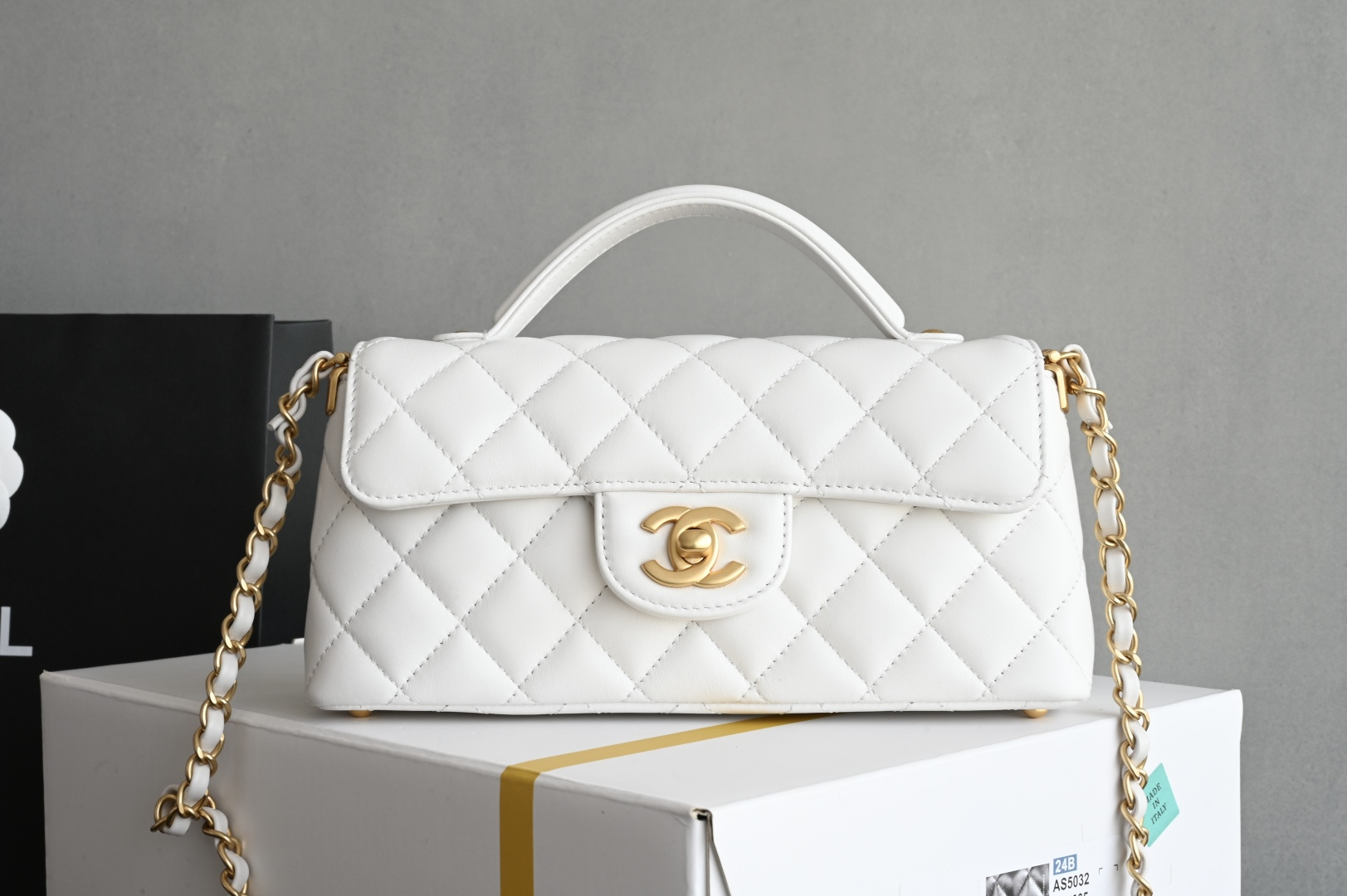 白金版▪️正品级 包装如图全新到货🆕𝐂𝐡𝐚𝐧𝐞𝟏 𝟐𝟓𝐏 手柄Kelly 横版小号专柜售价𝟦𝟨𝟫𝟢𝟢𝗋𝗆