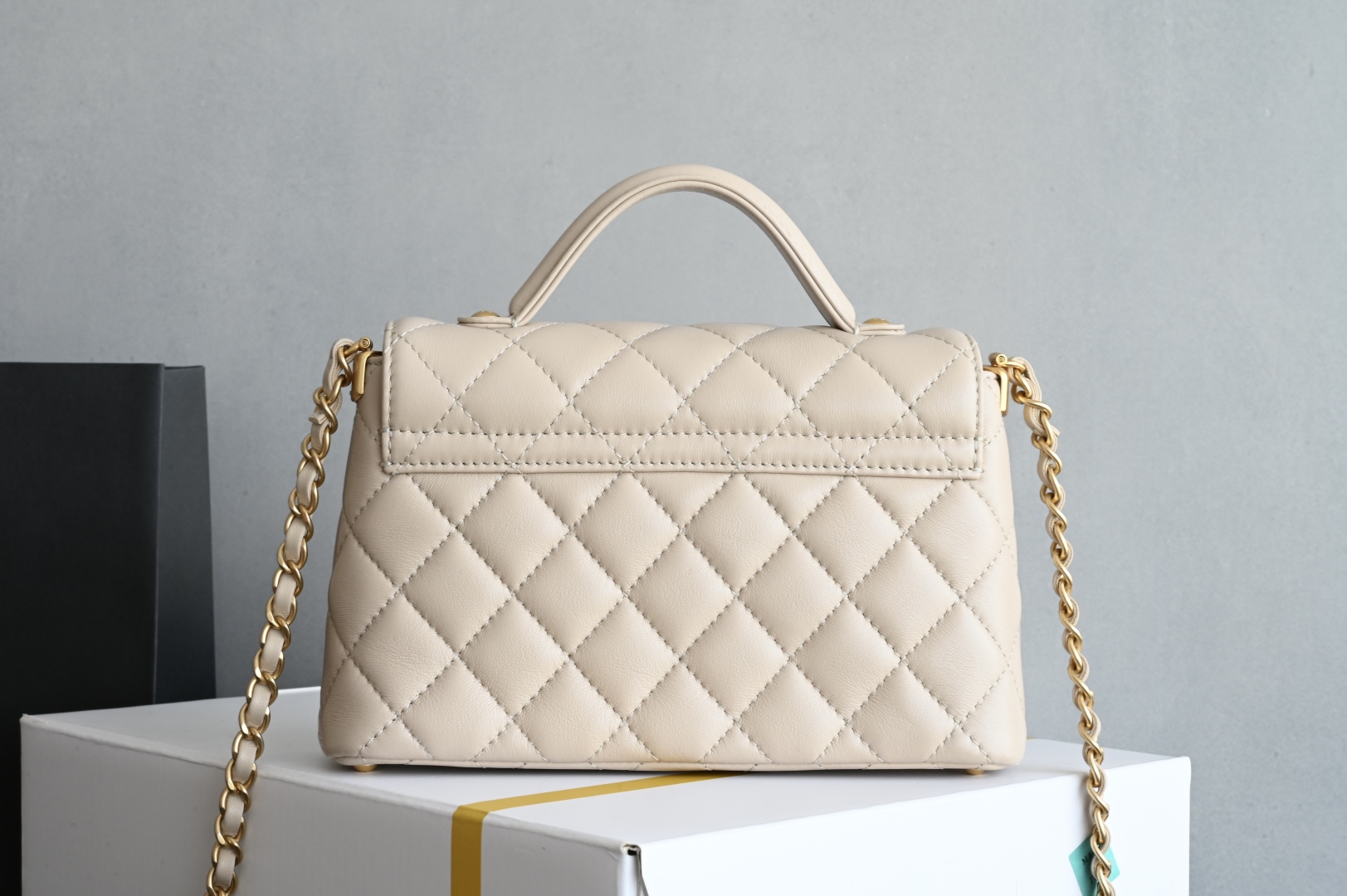 Chanel 125P Handle Kelly Bag - Small Size, Apricot Lambskin with Gold Hardware 2 cmp i1744610219061 1468 0 1
