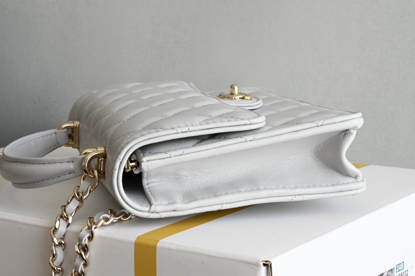 Chanel 125P Mini Backpack in Gray Lambskin Leather with Chain Strap 4 cmp i1744611258590 9484 0 3