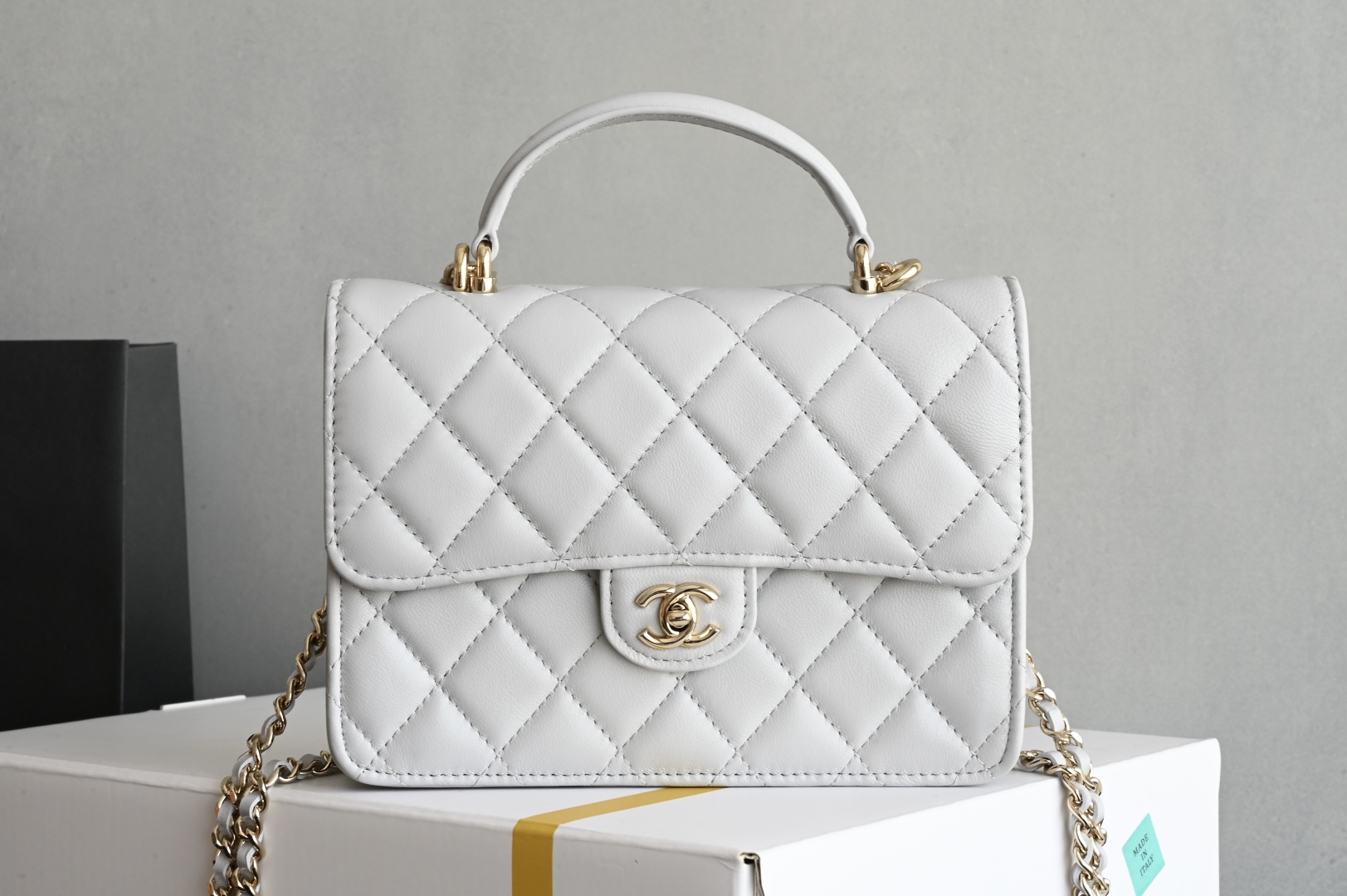 Chanel 125P Mini Backpack in Gray Lambskin Leather with Chain Strap 1 cmp i1744611258594 1772 0 0
