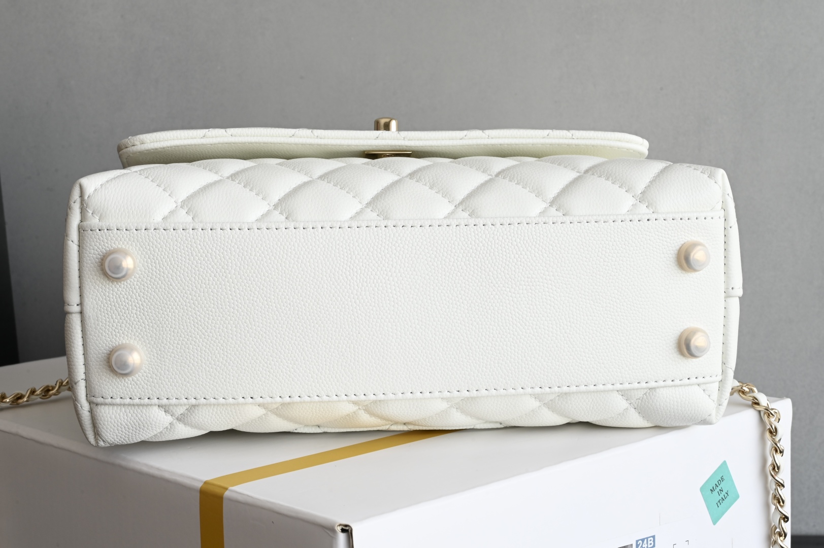 Chanel Coco Handle White Small Size Bag with Quilted Design and Golden Hardware 4 cmp i1744611967415 1496 0 2