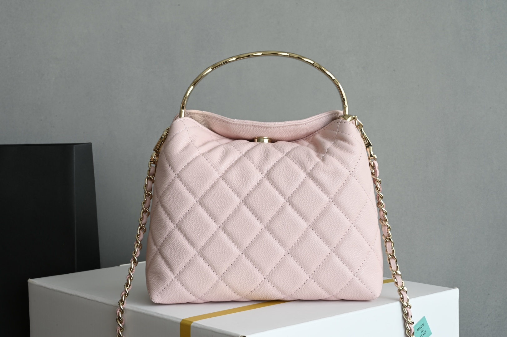 白金版▪️正品级 包装如图全新到货🆕𝐂𝐡𝐚𝐧𝐞𝐥 𝟐𝟓𝐬𝖢𝗈𝖼𝗈 𝖼𝗋𝗎𝗌𝗁 𝖧𝗈𝖻𝗈饭盒包 粉色专柜售