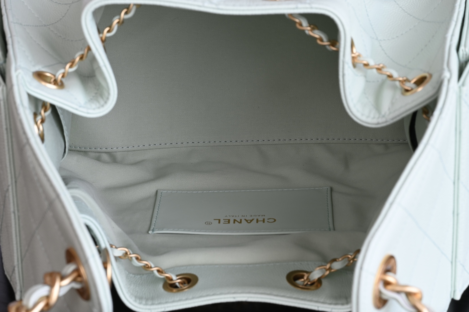 白金版▪️正品级 包装如图全新到货🆕𝗖𝗵𝗮𝗻𝗲𝟭 𝟮𝟓𝐒𝟐𝟓𝐁𝐚𝐠嬉皮购物包小号 薄荷绿专柜售价𝟦𝟩𝟪𝟢