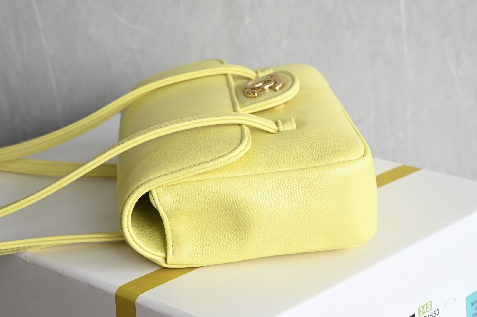 白金版▪️正品级 包装如图全新到货🆕𝗖𝗛𝗔𝗡𝗘* 𝟮𝟲𝗣系列𝟮𝟲𝗣 𝙋𝙧𝙚𝙥𝙥𝙮 𝙘𝙤𝙘𝙤 腋下包 黄色