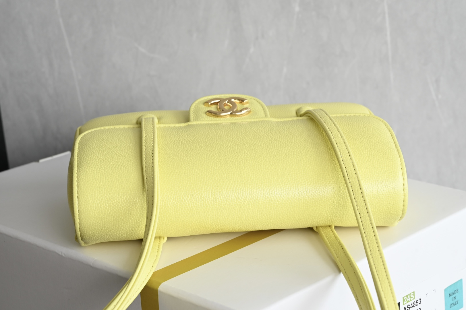 白金版▪️正品级 包装如图全新到货🆕𝗖𝗛𝗔𝗡𝗘* 𝟮𝟲𝗣系列𝟮𝟲𝗣 𝙋𝙧𝙚𝙥𝙥𝙮 𝙘𝙤𝙘𝙤 腋下包 黄色