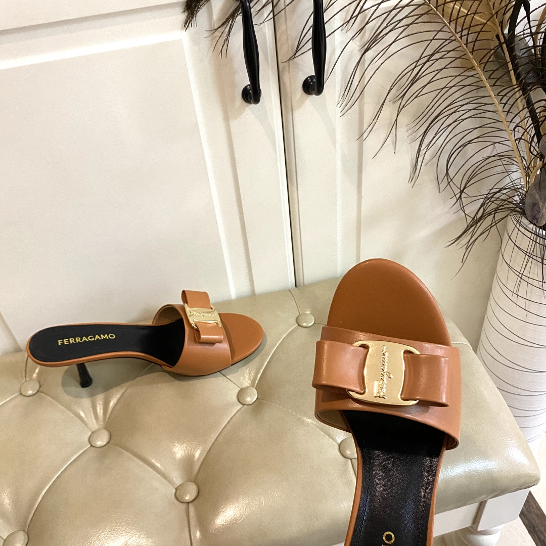 Ferragamo P504 New Heels: Rubber, Oxen, Paint, Sheep Skin, 7.5cm High, Sizes 35-41 - 图片 8