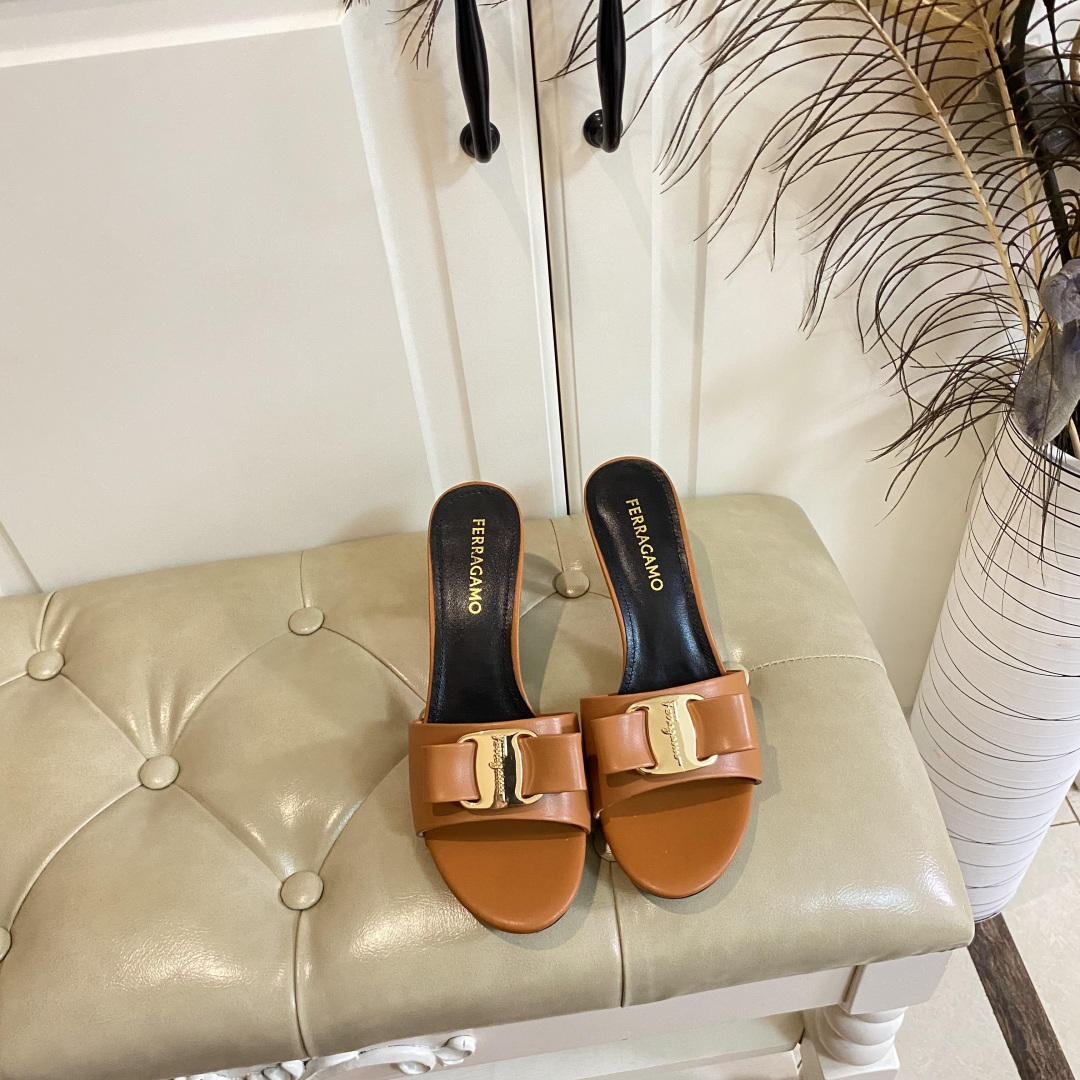 Ferragamo P504 New Heels: Rubber, Oxen, Paint, Sheep Skin, 7.5cm High, Sizes 35-41 - 图片 3