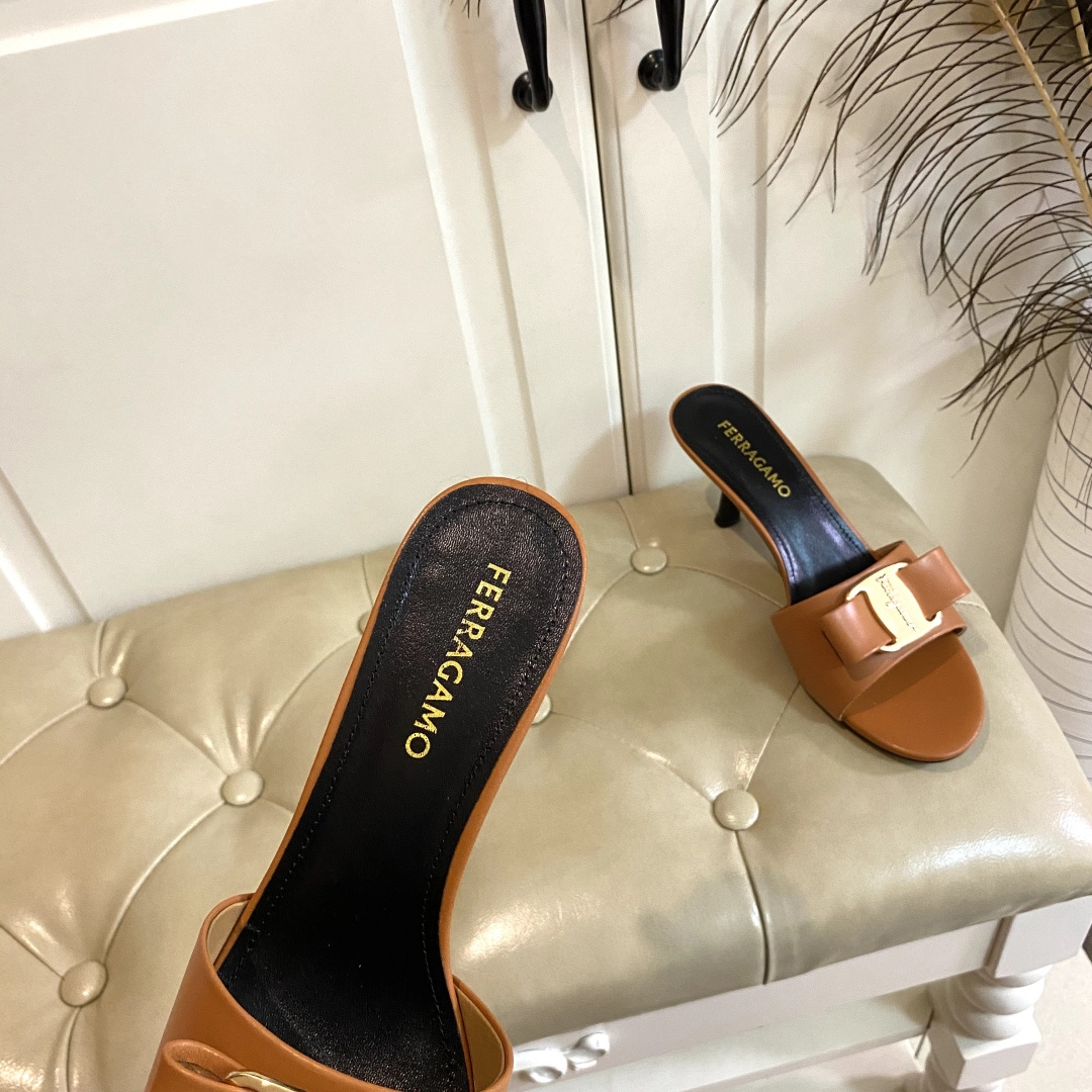 Ferragamo P504 New Heels: Rubber, Oxen, Paint, Sheep Skin, 7.5cm High, Sizes 35-41 - 图片 5