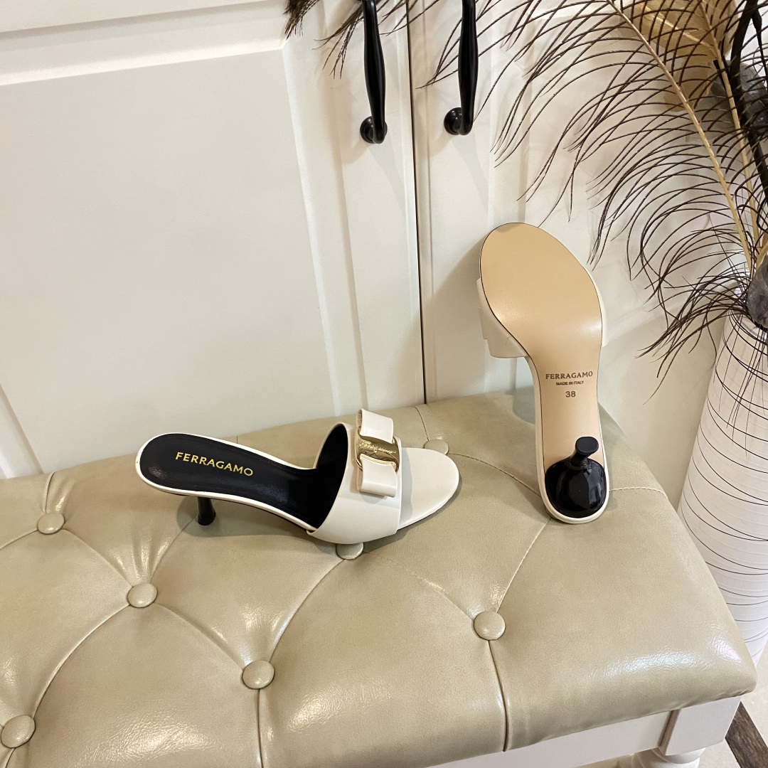 Ferragamo New Heels in Rubber, Oxen, and Sheep Skin, 7.5cm High (Sizes 35-41) - 图片 8