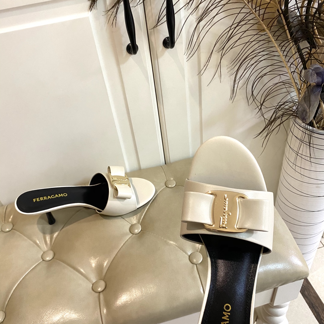 Ferragamo New Heels in Rubber, Oxen, and Sheep Skin, 7.5cm High (Sizes 35-41) - 图片 5