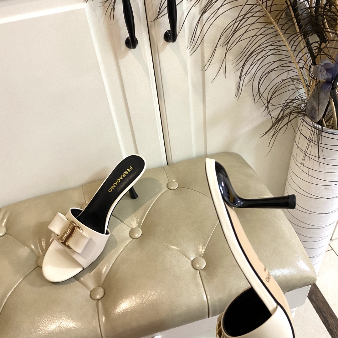 Ferragamo New Heels in Rubber, Oxen, and Sheep Skin, 7.5cm High (Sizes 35-41) - 图片 7