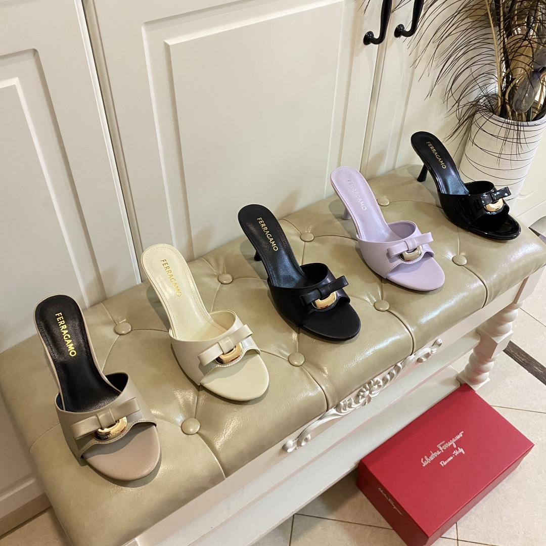 NO:169270,Rubber sole, genuine leather sole, Ferragamo new high heel slippers, cowhide/paper leather, sheepskin, heel height 7.5cm, size 35-41 (size 42, 43 custom made without return or exchange), slippers, ferragamo, ferragamo, slippers, cowhide, sheepskin19860909橡胶底,真皮底,菲拉格慕FERRAGAMO新款高跟拖鞋,牛皮面/漆皮面,羊皮里,跟高7.5cm,35-41码(42,43码定做不退换）,拖鞋,ferragamo,ferragamo,slippers,cowhide,sheepskin,Women's Shoes