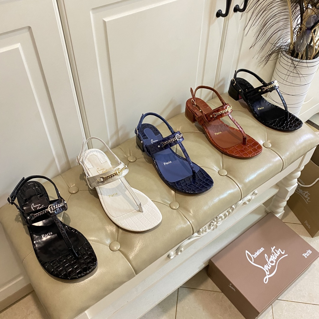 NO:173285,Rubber sole, genuine leather sole 281, red sole shoes Christian Louboutin (CL) clip-on sandals, crocodile pattern cowhide, sheepskin lining, size 35-41 (size 42 custom made without return or exchange), sandals, christian louboutin, christian louboutin, sandals, cowhide, sheepskin19860909橡胶底,真皮底281,红底鞋Christian Louboutin（CL）夹趾凉鞋,鳄鱼纹牛皮面,羊皮里,35-41码(42码定做不退换）,凉鞋,christian louboutin,christian louboutin,sandals,cowhide,sheepskin,Women's Shoes