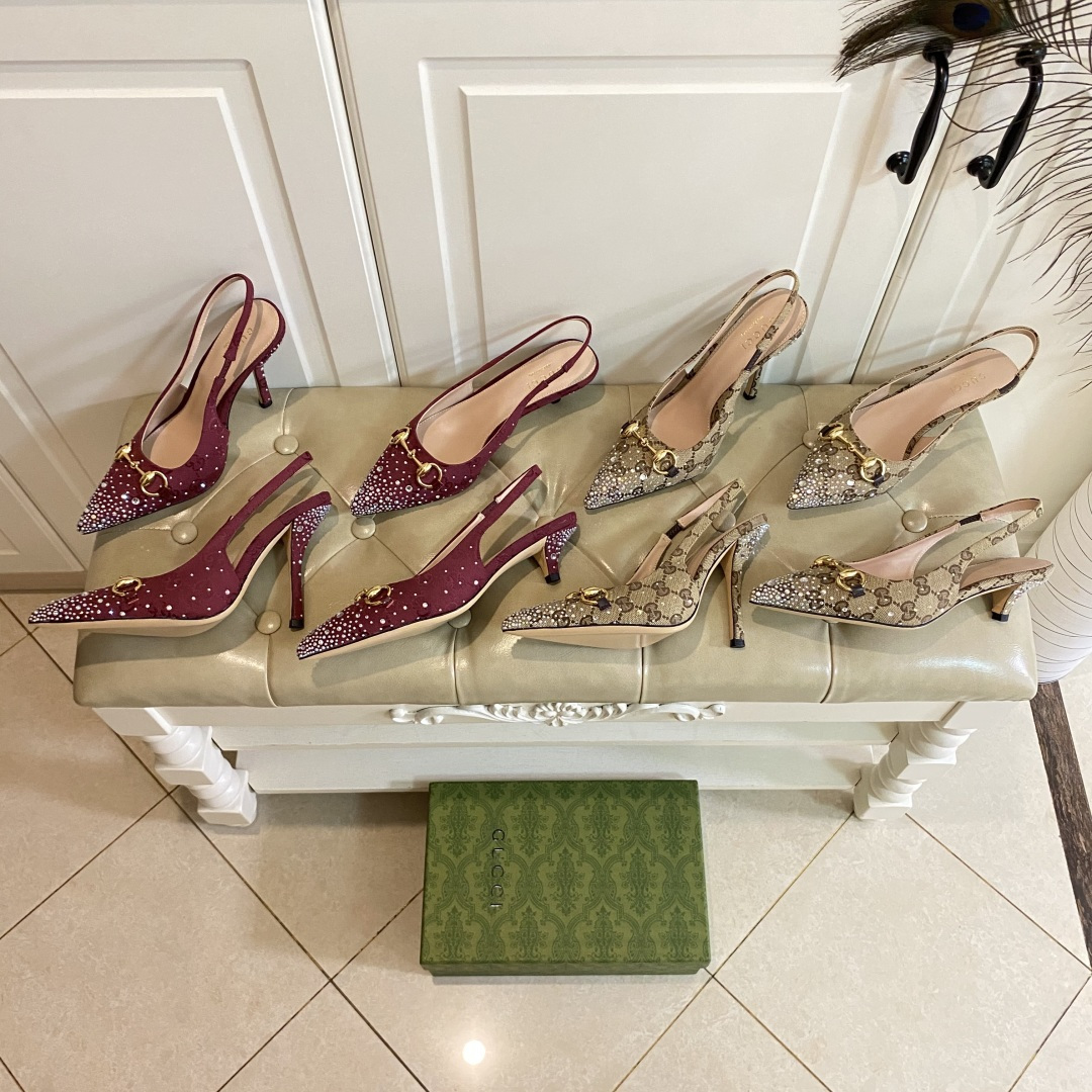 NO:232021,(4.5 heels high), (10.5 heels high), Gucci high heels, original canvas embellished with brilliant crystal surface, sheepskin, genuine leather soles, size 35-40 (41 custom made without return), sandals, gucci, sandals, high heels, sheepskin, Leather soles19860909(4.5跟高),(10.5跟高),古奇Gucci高跟鞋,原版帆布点缀璀璨水晶面,羊皮里,真皮大底,35-40码(41定做不退换),凉鞋,gucci,sandals,high heels,sheepskin,Leather soles,Women's Shoes