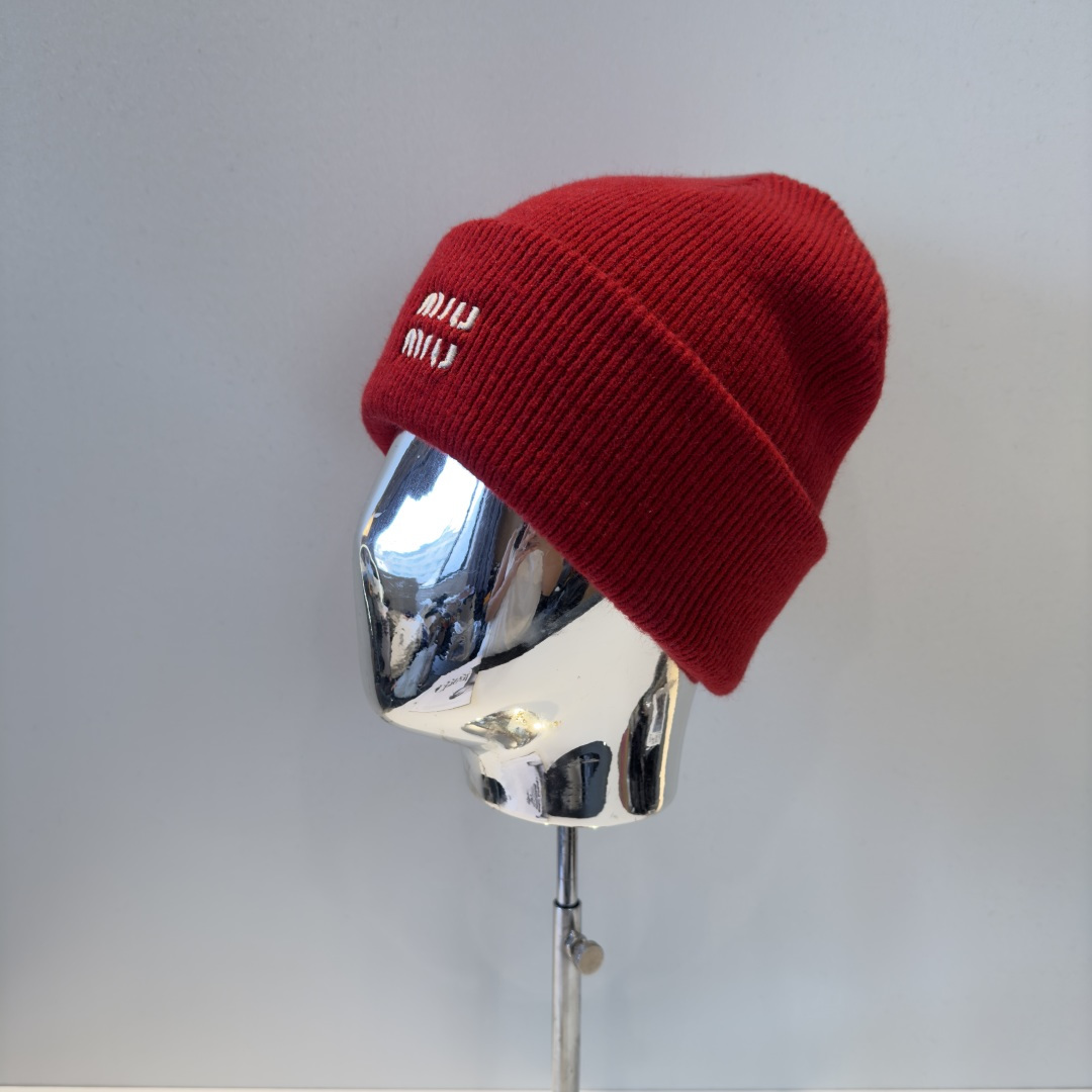 p55 谬谬miumiu 原单春夏新款毛线帽，订制，原版做工细致质量超赞！