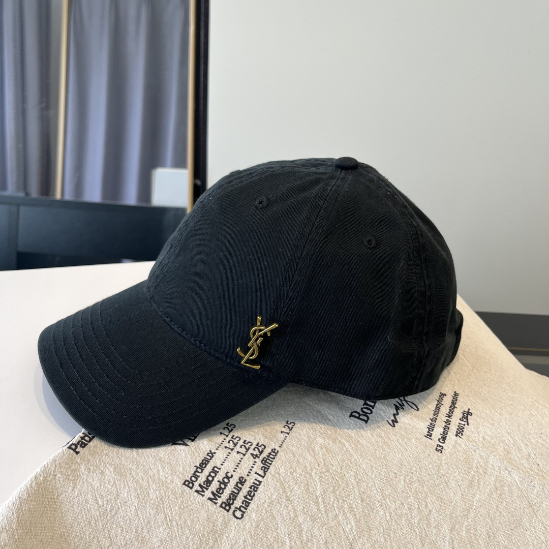 【YSL圣罗兰】2025早春新款简约棒球帽，新款出货，大牌款超好搭配，赶紧入手！