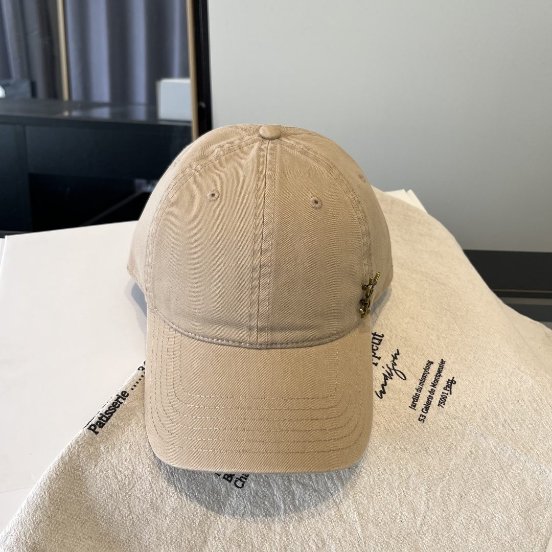 【YSL圣罗兰】2025早春新款简约棒球帽，新款出货，大牌款超好搭配，赶紧入手！